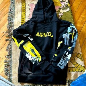 THE WEEKND MADNESS XO Collage Logo Pullover Black Hoodie NWOT